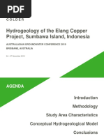 AGC 2019 - Hydrogeology of The ELang Copper Project, Sumbawa Island, Indonesia