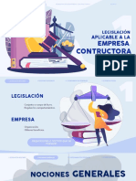 Legislación Aplicable A La Empresa Constructora.