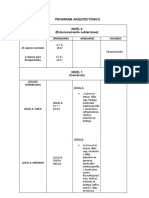 Programa Arquitectonico