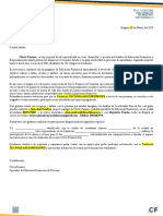 Modelo Carta Invitación Fundación CF Day