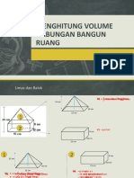 Menghitung Volume Gabungan Bangun Ruang