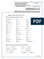 Subject: Subject Pronouns and Verb " To Be " A) Fill in The Blanks Using "HE, SHE, IT, WE, THEY"