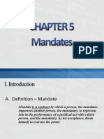 Chapter 5 Mandates