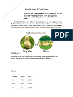 HandOut & Exercise Singular Noun Vs Plural Noun 7th Grade