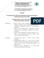 SK Koordinasi Dan Integrasi Pelayanan PKM Be (20 April)