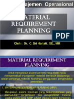Material Requirement Planning: Manajemen Operasional