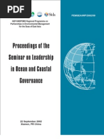 Download Proceedings of the Seminar on Leadership in Ocean and Coastal Governance by PEMSEA Partnerships in Environmental Management for the Seas of East Asia SN50185995 doc pdf