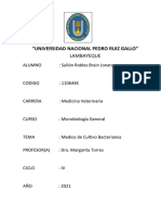 Medios de Cultivo de Microorganismos