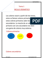 Tema 1 Circulo Cromático