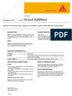Sikacim® Tile Grout Additive: Product Data Sheet