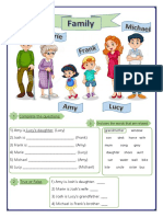 Family Possessive S Worksheet Templates Layouts - 106364