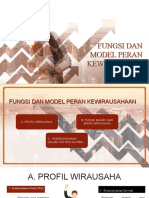 Fungsi Dan Model Peran Kewirausahaan