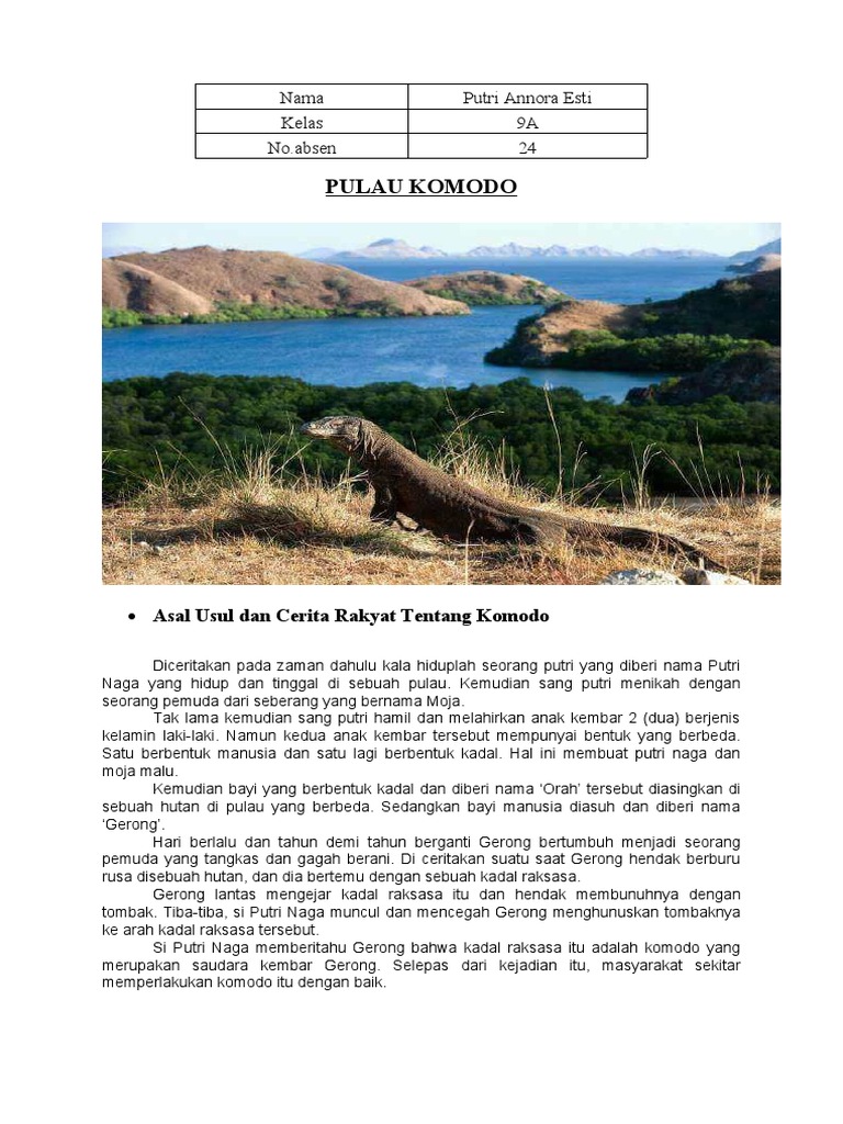 Asal Usul Komodo | PDF