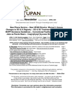 UPAN Newsletter Volume 8 Number 4 April 2021