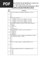 Sample Mcqs For Practice