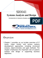 APSI-01 Introduction To Systems Analysis and Design