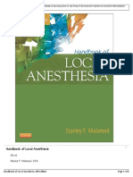 Handbook of Local Anesthesia: 6th Ed. Stanley F. Malamed, DDS
