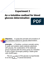 Experiment 3 An O-Toluidine Method For Blood Glucose Determination