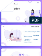 Numerical Interpolation Techniques