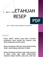 Materi Recipe