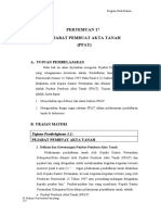 Pertemuan Ke-17 - Pejabat Pembuat Akta Tanah