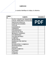 Ejercicio Cuentas Contables