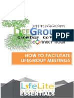 How To Facilitate Lifegroup Meetings