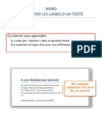 Word - Numéroter Les Lignes D'un Texte