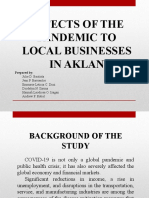 Effects of The Pandemic To Local Businesses in Aklan: Prepared by