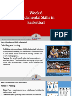 Week 6 Fundamental Skills in Basketball: This Study Resource Was Shared Via