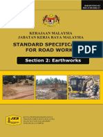 Foreword and Acknowledgement for Standard Specification for Road Works - Section 2: Earthworks