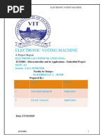 Electronic Voting Machine: A Project Report