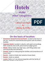 Hotels categorized by location, clientele, length of stay and more