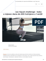 Krećemo danas_ Squat challenge - kako u mjesec dana do 200 čučnjeva u 1 seriji! - Fitness.com.hr