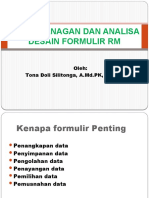 4 Perancanagan Dan Analisa Desain Formulir RM