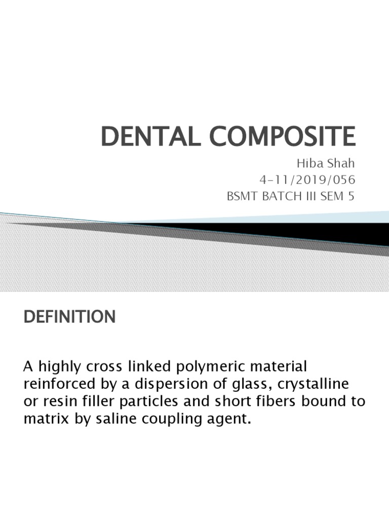 Dental Composite PDF Dental Composite Dentistry
