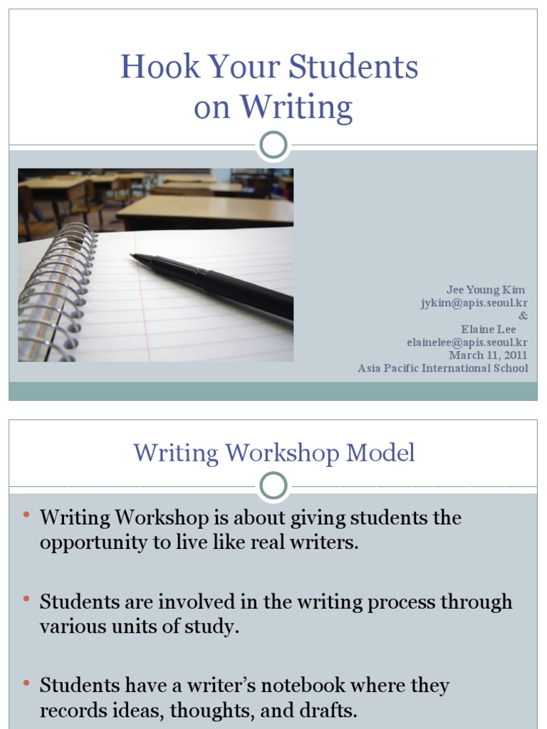 Hook Your Students On Writing Korcos2011 | PDF | Teachers | Behavior ...