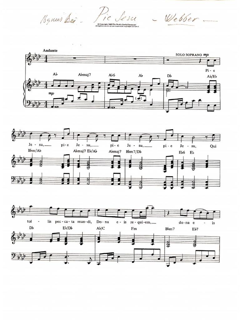 Pie Jesu... Agnus Dei. (ber) PDF