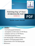 Unit Hydrograph Theory and Applications