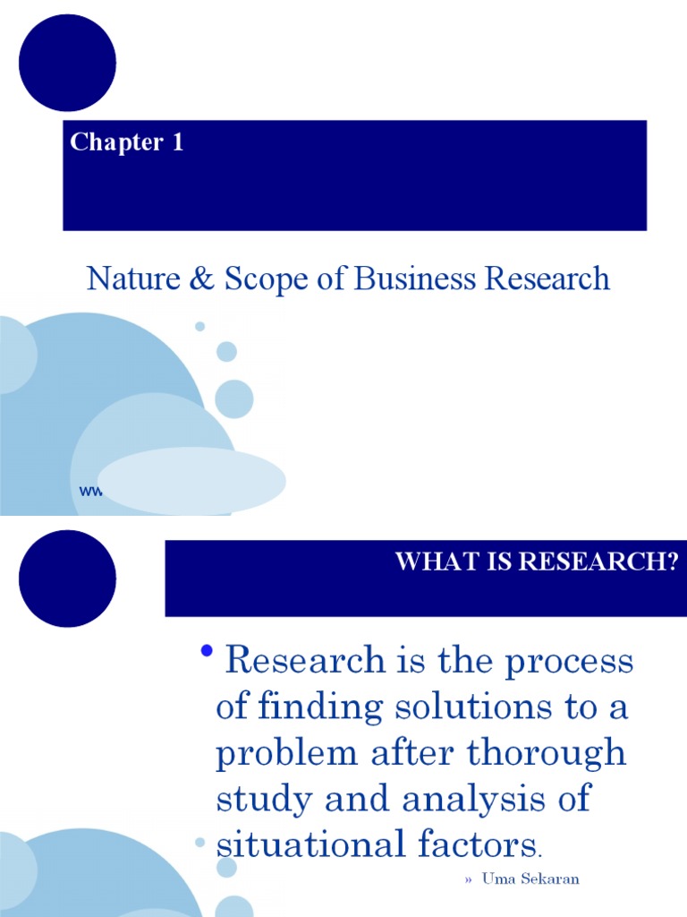 scope of business research pdf