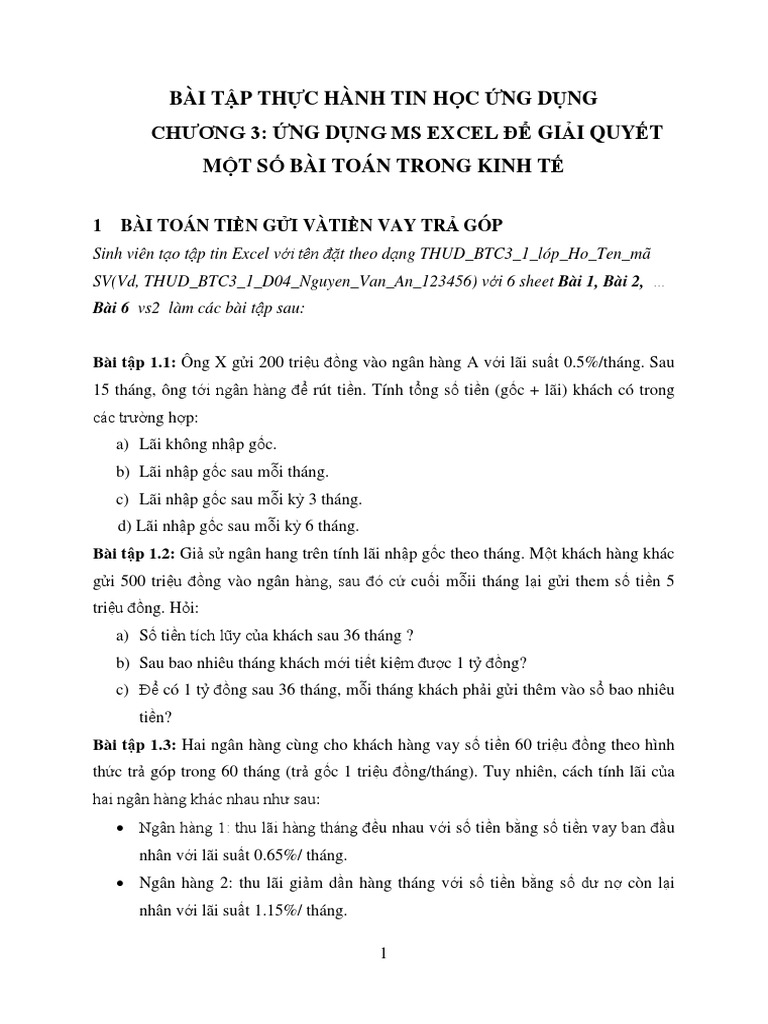 BT - Chuong 3 - C3 - 1 | PDF
