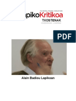 Lapiko Txostenak Badiou