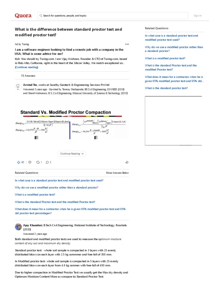 What Is The Difference Between Standard Proctor Test and Modified