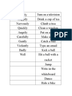 Miming Game Adverbs Activities Promoting Classroom Dynamics Group Form 5444