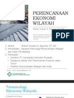 Perencanaan Ekonomi Wilayah