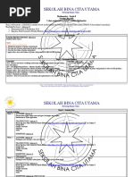 Sekolah Bina Cita Utama: Mathematics - Grade 8 Teacher: Ibu July 2 Class-Session Per Week (Of 9 Weeks) : Wednesday