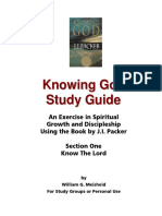 Knowing God Study Guide Section One