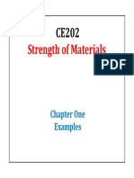Strength of Materials: Chapter One Examples