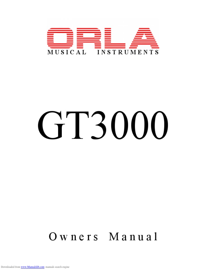 Owners Manual Musical Instruments PDF Organ (Music) Orchestras