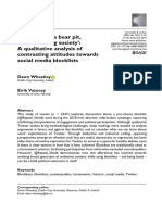 It's Twitter, A Bear Pit, Not A Debating Society': A Qualitative Analysis of Contrasting Attitudes Towards Social Media Blocklists